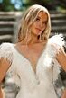 Ava Presley 28201 Feather Neckline Sequin Dress