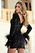 Ava Presley 28246 Long Sleeve Sequin Dress