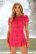 Ava Presley 38560 Puff Sleeves Embellished Dress