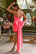 Ava Presley 29115 Bow Back Beaded Side Slit Dress