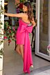 Ava Presley 29115 Bow Back Beaded Side Slit Dress