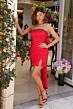 Ava Presley 29115 Bow Back Beaded Side Slit Dress