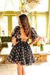 Ava Presley 29128 Puff Sleeve A-Line Polka Dot Dress