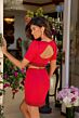 Ava Presley 29152 Cutout Back Short Sleeve 2-Piece Dress