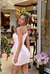 Ava Presley 29153 Ruffle Shoulder Asymmetric Neck Sequin Dress