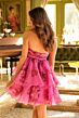 Ava Presley 29161 Front Keyhole Tiered Skirt Dress