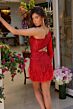 Ava Presley 29165 One-Shoulder Cutout Bodice Beaded Dress