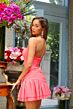 Ava Presley 29211 Strapless Ruffle Hem Ruched Dress