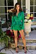 Ava Presley 29224 Ruffle Peplum Long Sleeve Romper