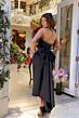 Ava Presley 29270 Back Bow Strapless Beaded Neck Dress