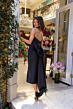 Ava Presley 29270 Back Bow Strapless Beaded Neck Dress
