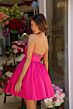 Ava Presley 29837 Strapless Beaded Neck Front Pocket Dress