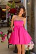 Ava Presley 29837 Strapless Beaded Neck Front Pocket Dress