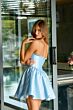 Ava Presley 26314 Corset Bodice Ruffle Sweetheart Neck Dress