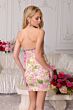 Ava Presley 26346 Bow Waist Floral Embroidery Strapless Dress