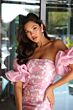 Ava Presley 26391 Detached Sleeves Strapless Dress