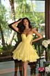 Ava Presley 26426 Ruffle Skirt Ruched Bodice Dress