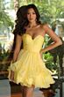 Ava Presley 26426 Ruffle Skirt Ruched Bodice Dress