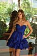 Ava Presley 26426 Ruffle Skirt Ruched Bodice Dress