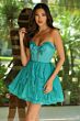 Ava Presley 26451 Ruffle Skirt Strapless Corset Dress