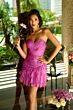 Ava Presley 26456 Ruffle Skirt Ruched Bodice Dress