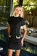 Ava Presley 26702 High Neck Short Sleeve Dress