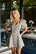 Ava Presley 26721 Square Neckline Puff Sleeve Dress