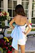 Ava Presley 29116 Bow Back Strapless Velvet Dress