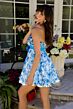 Ava Presley 29209 Empire Waist Floral Print Dress