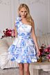 Ava Presley 47110 Layered Skirt One Shoulder Floral Dress