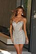 Ava Presley 47117 Illusion Cutouts Strapless Glitter Dress