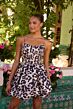 Ava Presley 47167 Bubble Skirt Leopard Print Dress