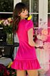 Ava Presley 29801 Ruffle Hem Puff Sleeve Dress