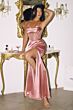 Amoris by LaDivine T812 Sheer Bodice Spaghetti Strap Dress