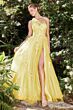 Andrea and Leo A1053 Corset Bodice High Slit Dress