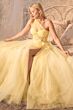 Andrea and Leo A1053 Corset Bodice High Slit Dress