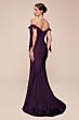 LaDivine CD943C Ruched Off-The-Shoulder Dress