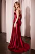 Ladivine KV1119 Pleated Bodice Sweetheart Neck Dress