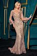 LaDivine Dress CD864 Embellished Notched Neck Mother Of The Bride Gown