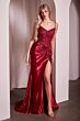LaDivine CD0176 Knotted Waist Scoop Neck Dress