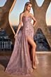 Ladivine J872 Side Tail Strapless Corset Dress