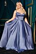 LaDivine CD337C Corset Bodice Sweetheart Neck Dress
