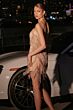 Ladivine CDS531 Spaghetti Strap V-Neck Beaded Fringe Dress