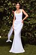 Ladivine 7433W Strapless Cowl Neck Wedding Dress