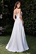 Ladivine CD337W Spaghetti Strap Pleated Skirt Wedding Dress