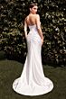 Ladivine CD797W Sweetheart Cowl Neck Asymmetric Waist Wedding Dress