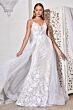Ladivine CD931W Tulle Overskirt Illusion Bodice Bridal Gown