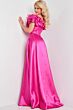 Jovani 08322 Ruffle Neckline Corset Bodice Dress