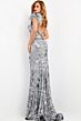 Jovani 04228 Black Gunmetal Dress