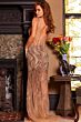 Jovani 07229 Nude Brown Dress